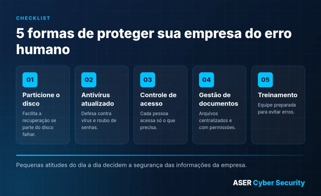 Checklist: 5 formas de proteger sua empresa do erro humano