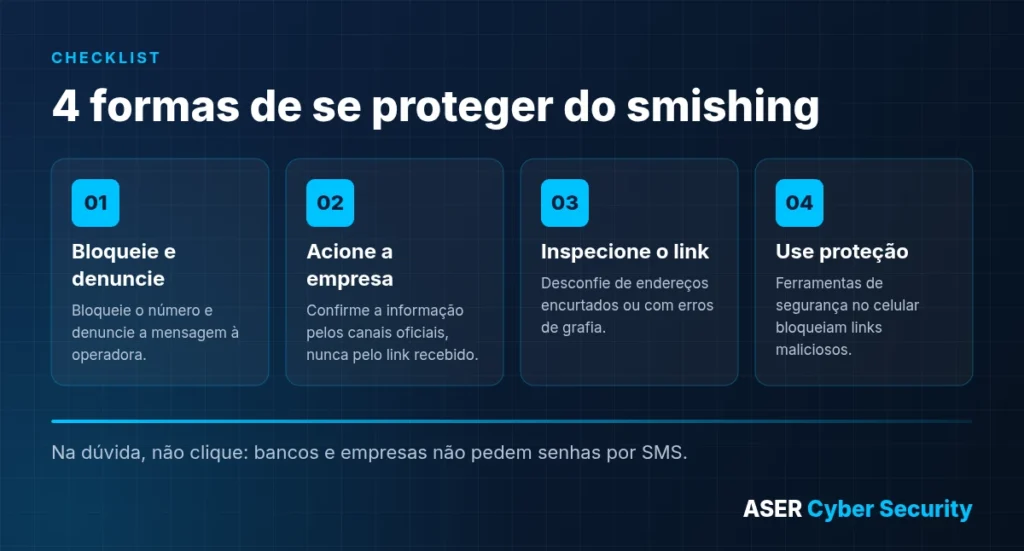 Checklist: 4 formas de se proteger do smishing
